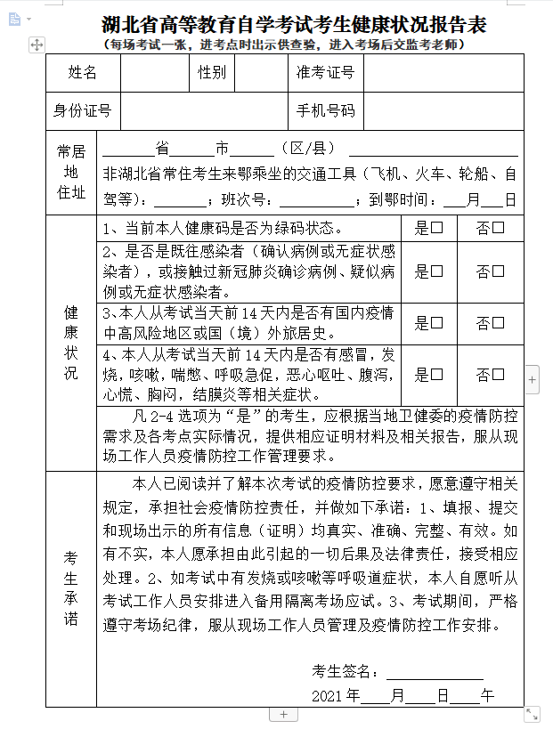 2021年4月湖北自考考试通知单如何打印？准考证打印流程介绍！
